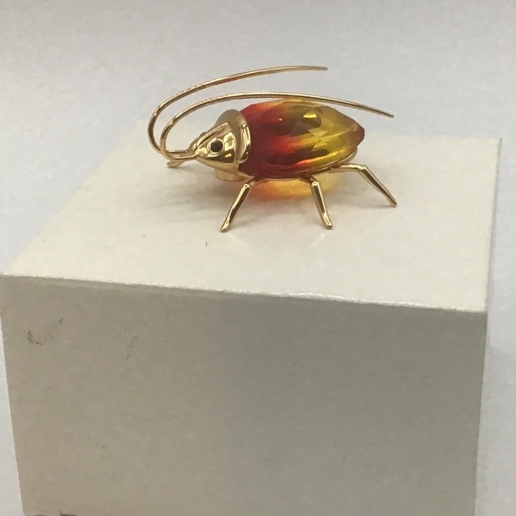 SWAROVSKI PARADISE BUGS OBJECT MEDIUM BEETLE AMAZAR FIRE-OPAL 250475 NIB - Picture 5 of 8